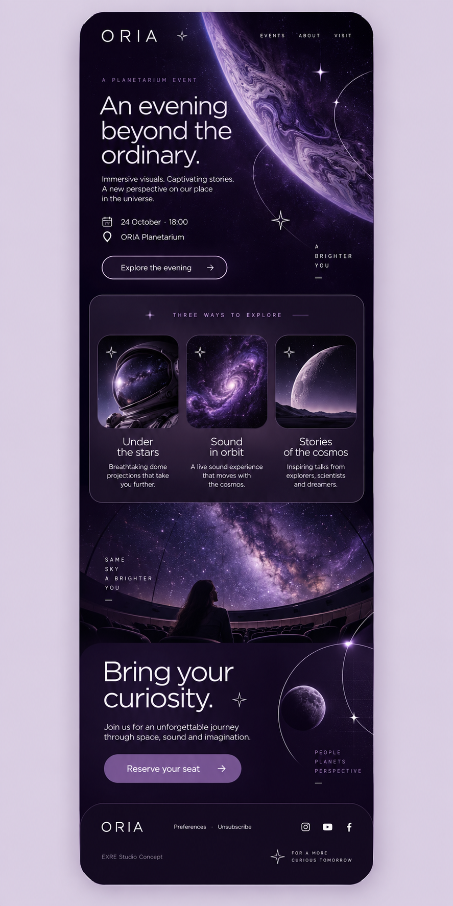 ORIA – vollständiges E-Mail-Design