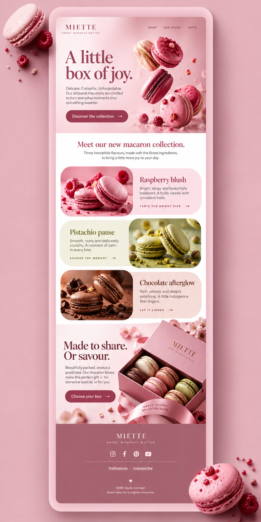 MIETTE – vollständiges E-Mail-Design