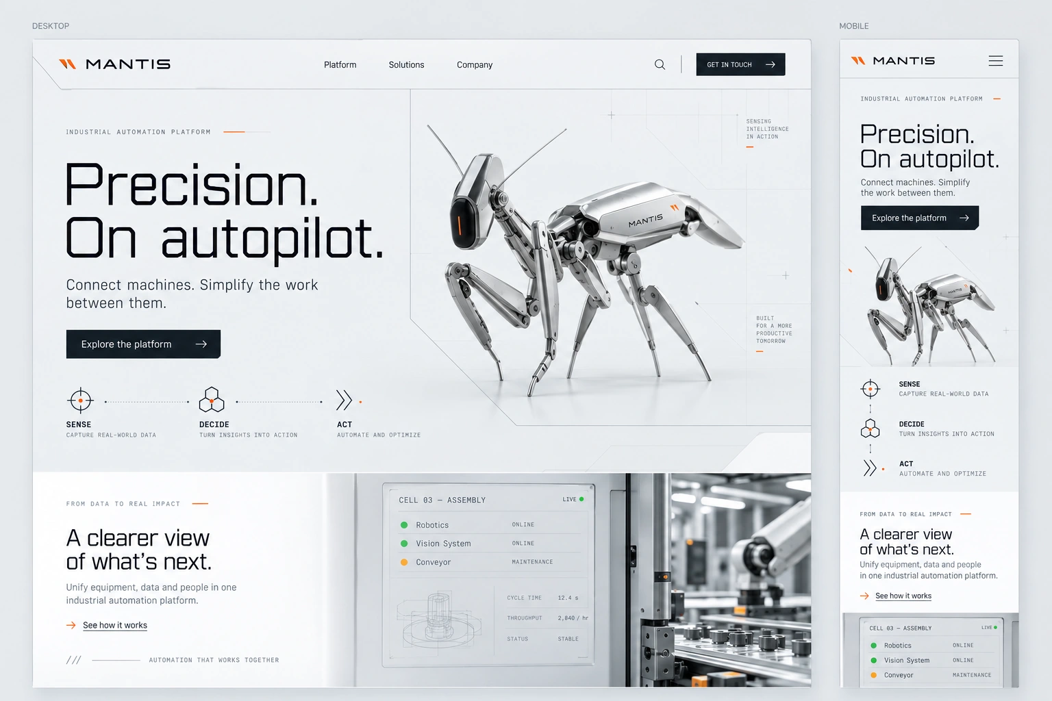 MANTIS — Industrial Automation, Desktop & Mobile