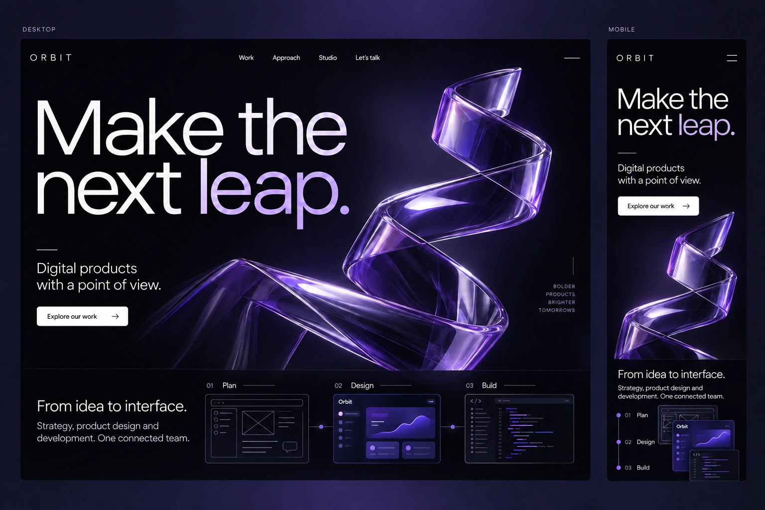 ORBIT — Digital Studio, Desktop & Mobile