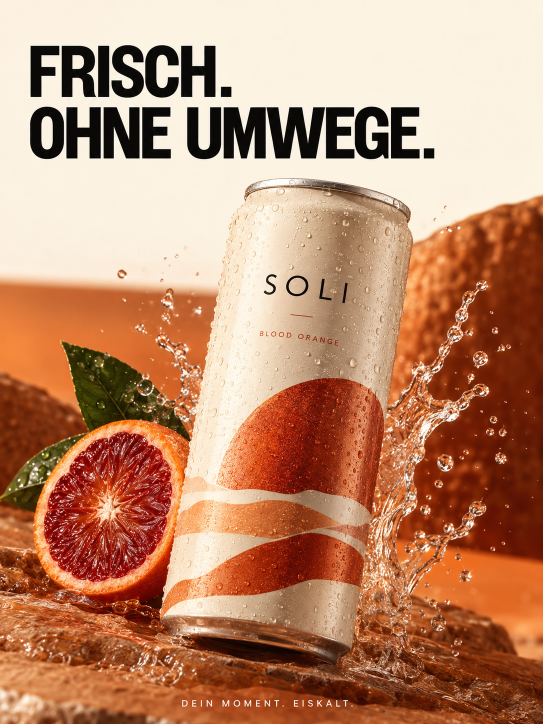 Getränke-Creative: SOLI, Frisch. Ohne Umwege.